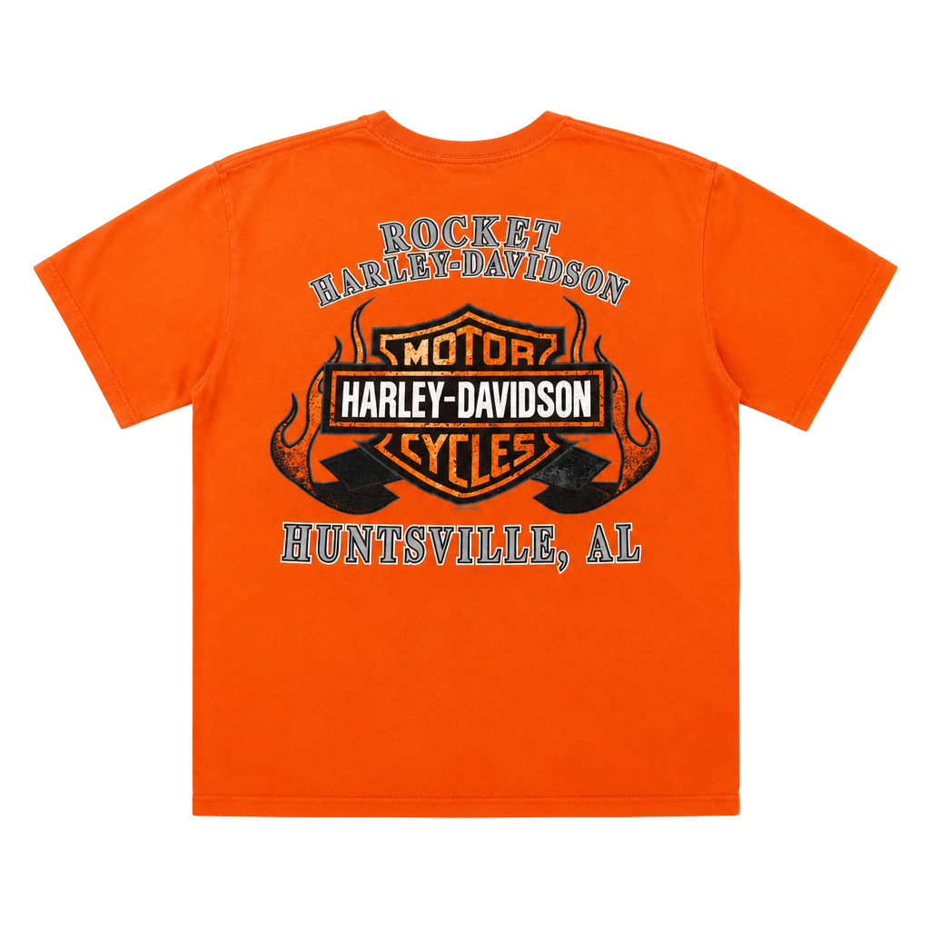 Harley-Davidson Rocket Huntsville AL T-Shirt Orange 1