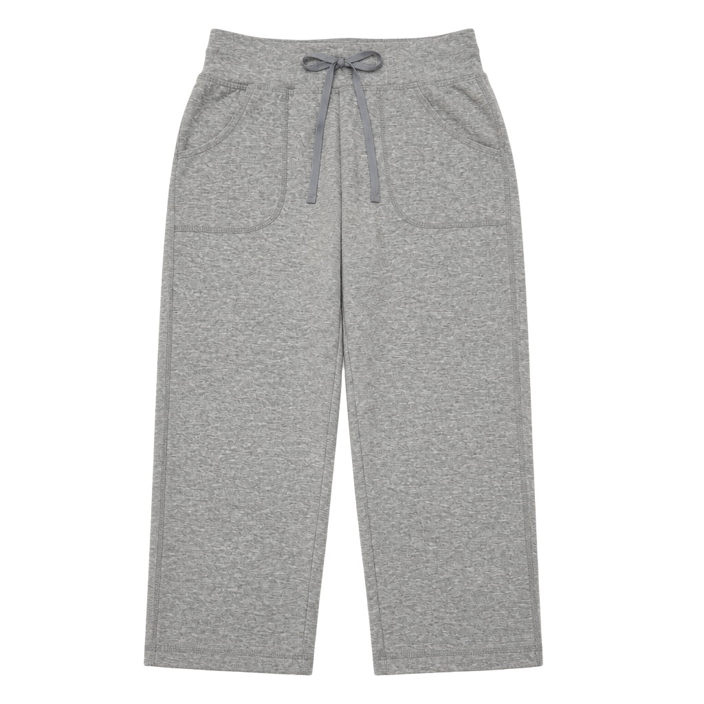 Athletic Works Women's Athleisure Core Knit Capri Pants with Drawstring 1