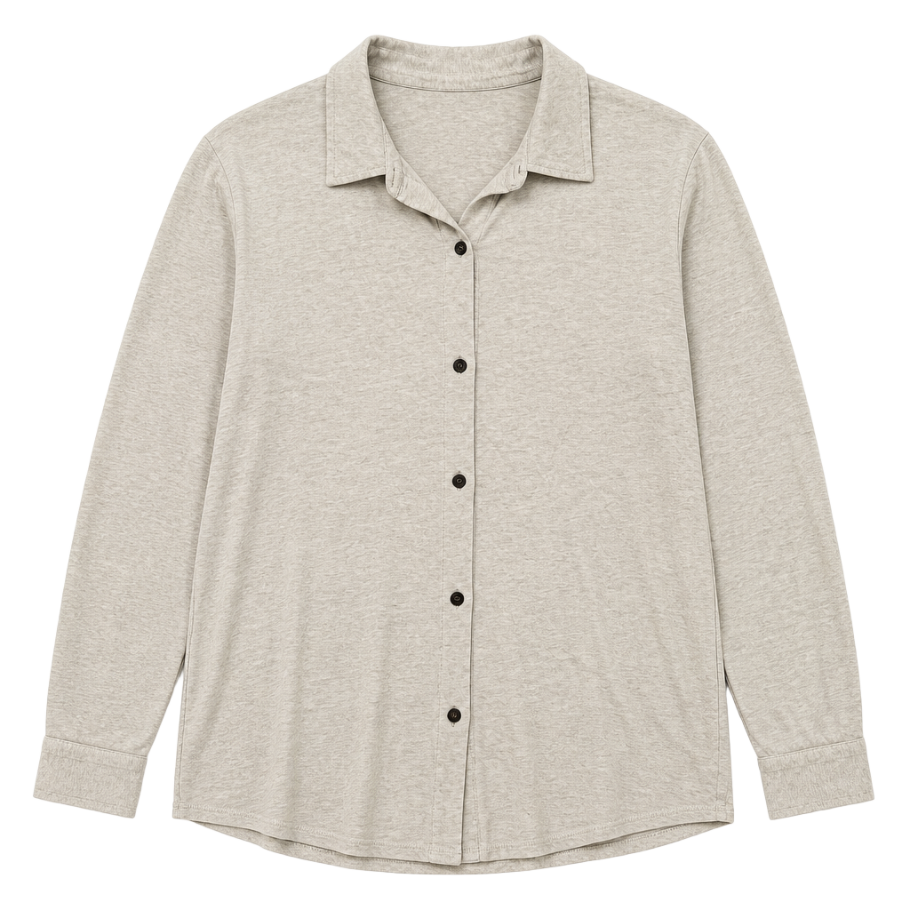 J.Jill Cotton Tencel Modal Long Sleeve Button Down Shirt Size XL 1