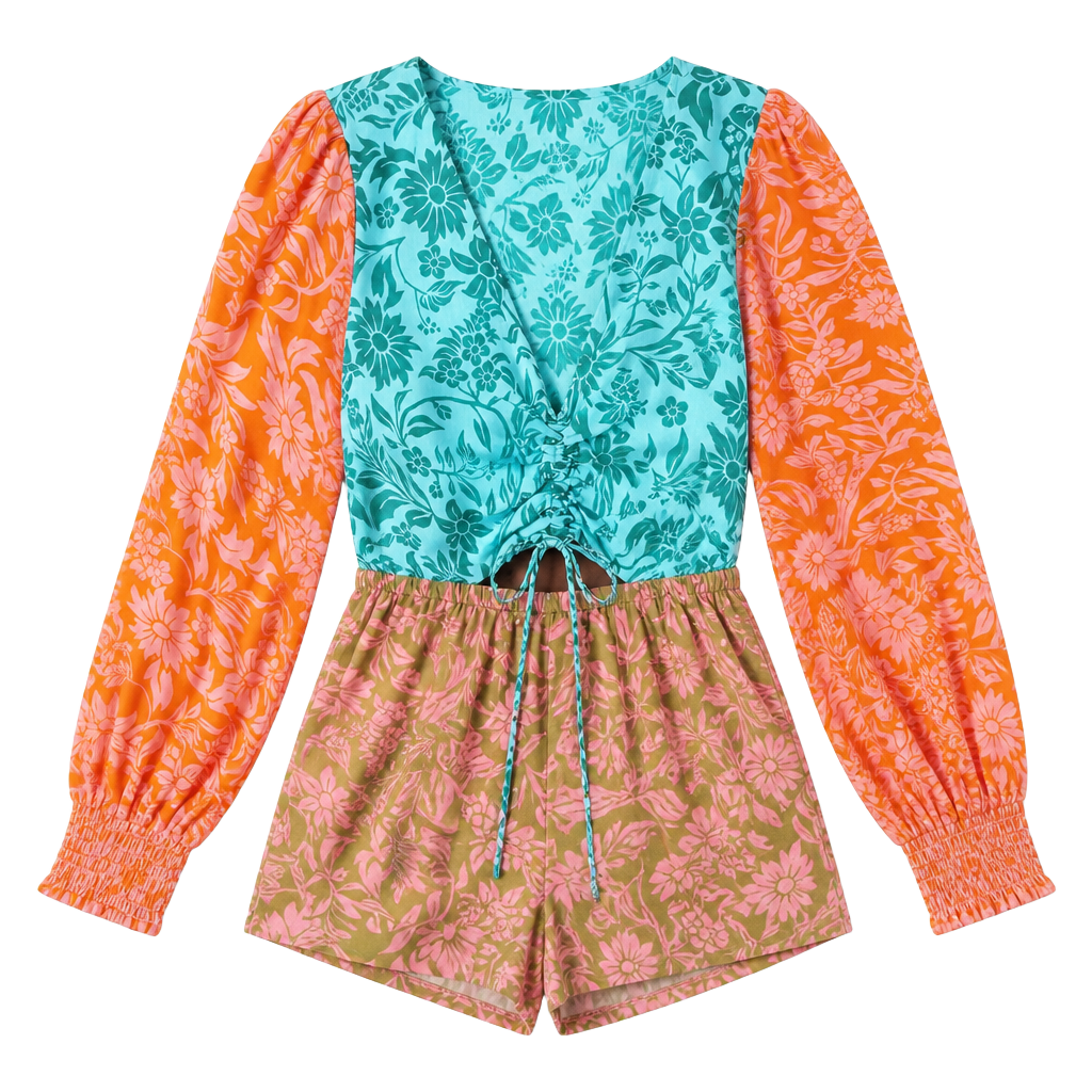 Farm Rio/Anthropologie Floral Maxi Dress XS 1