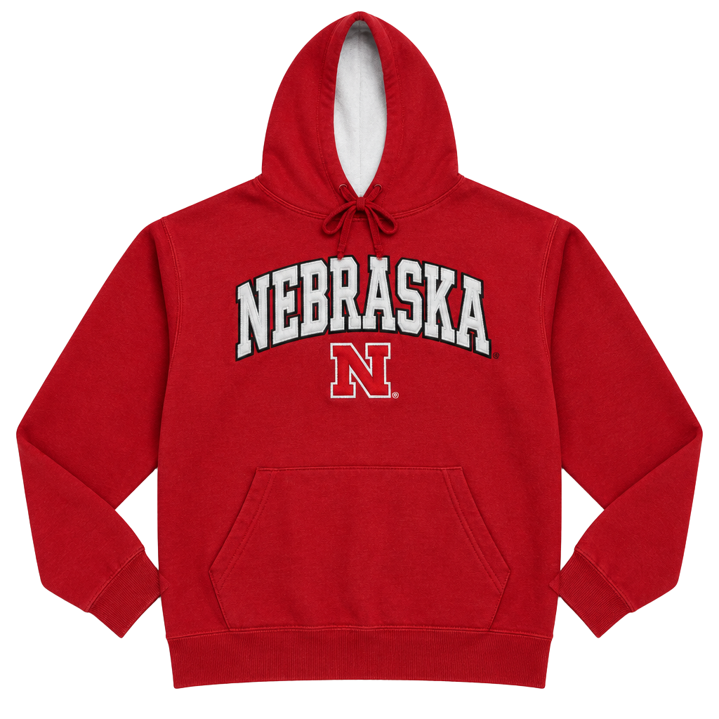 Nebraska Cornhuskers Red Hoodie Sweatshirt 1