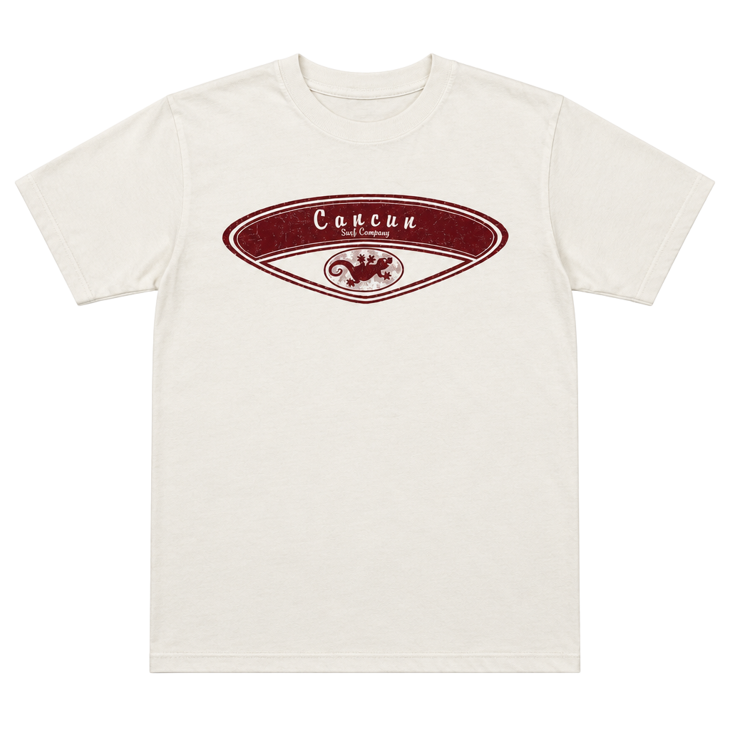 Yazbek Cancun Surf Company T-Shirt Size S White Graphic Tee 1