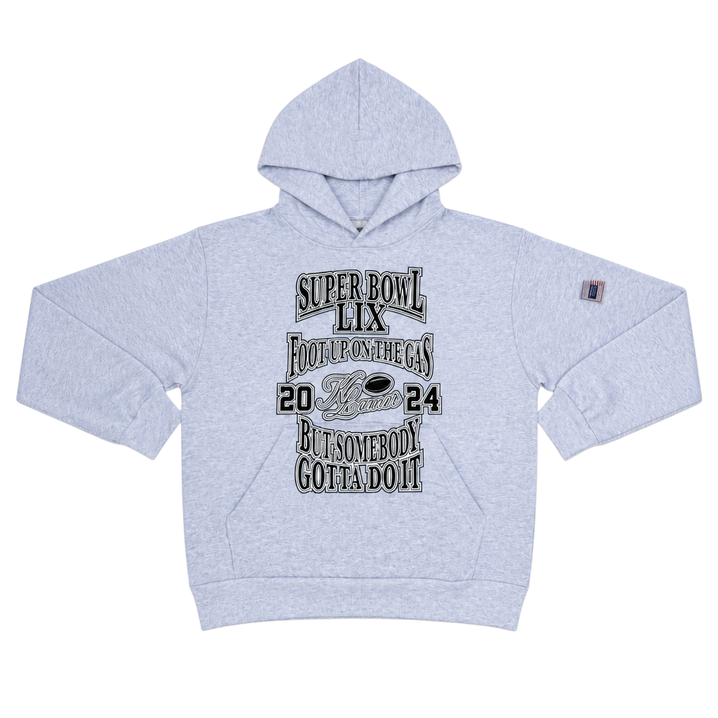 Kendrick Lamar x Willy Chavarria Super Bowl LIX Foot Up On The Gas Hoodie 1