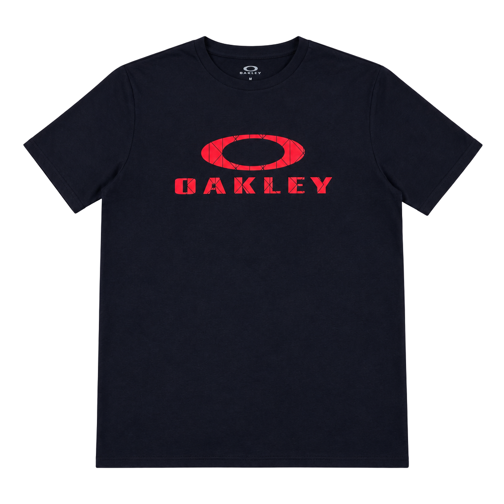 Oakley Machined T-Shirt Size L Black Red Graphic Logo 1
