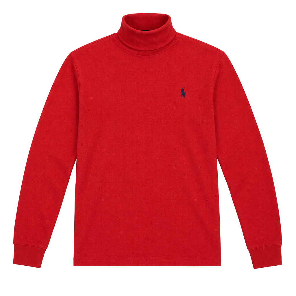 Ralph Lauren mens Turtleneck Size medium Red Cotton 1