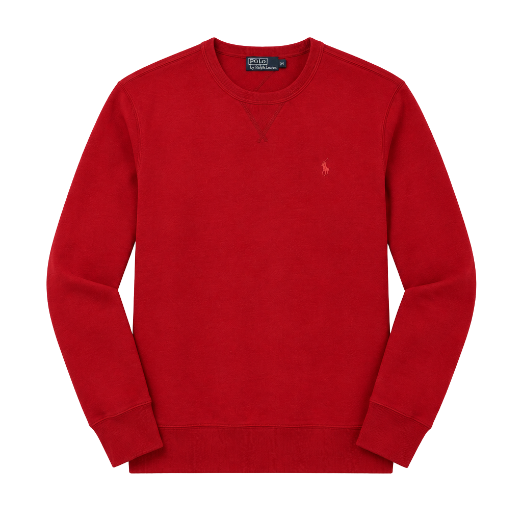 Polo Ralph Lauren Fleece Sweatshirt Size XL Red 1