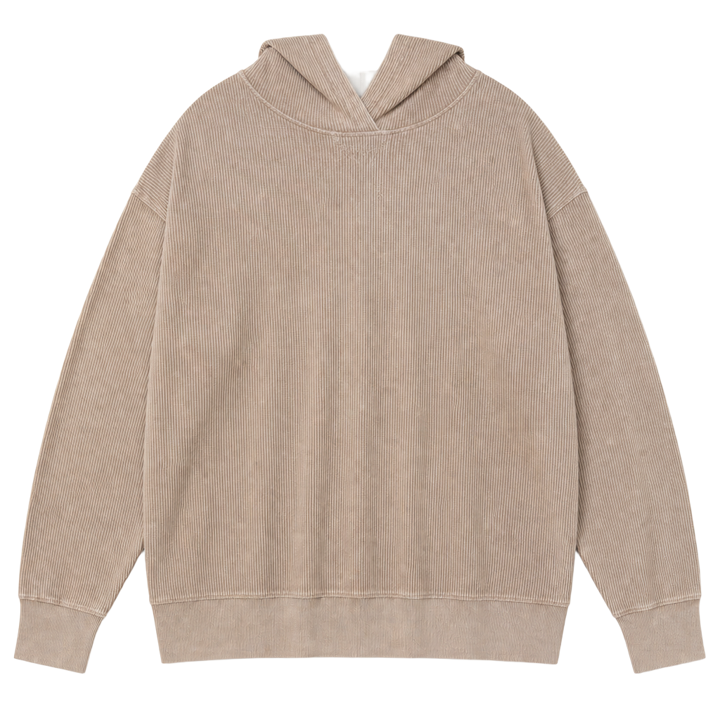 Moon Ryder Corded Perfection Hoodie Size XL Light Mocha 1