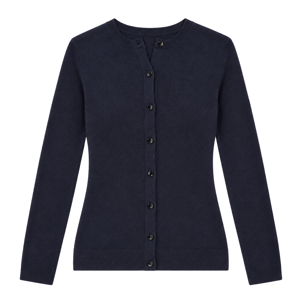 Ann Taylor Preppy Classic Sweater Size XS Blue Knit Long Sleeve Cardigan 1