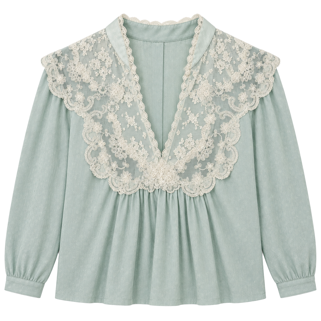 Vintage Cottagecore Coquette Corhan Nightgown Light Blue Satin Lace 1