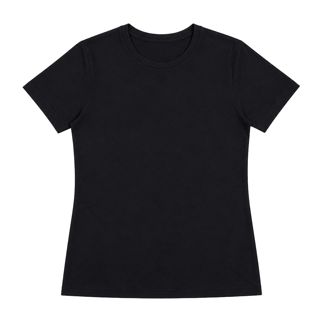 Gen Z Fabulous women’s Basic Black Tee 1
