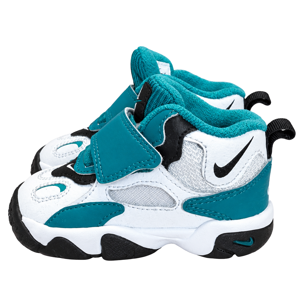 Nike Air Speed Turf Toddler Shoes Size 4C White Teal Black 1