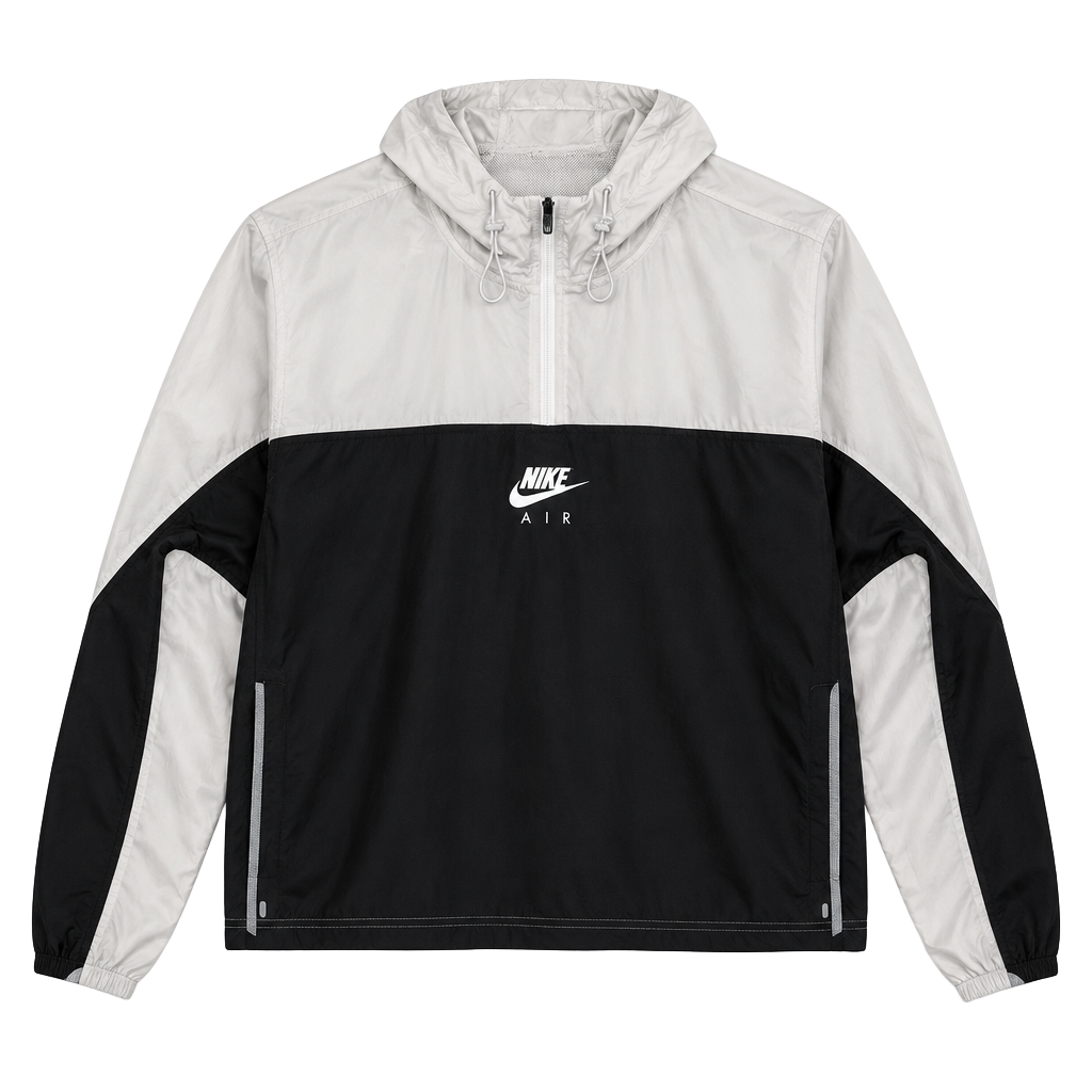 Nike Air Windbreaker Jacket Size L Black White 1