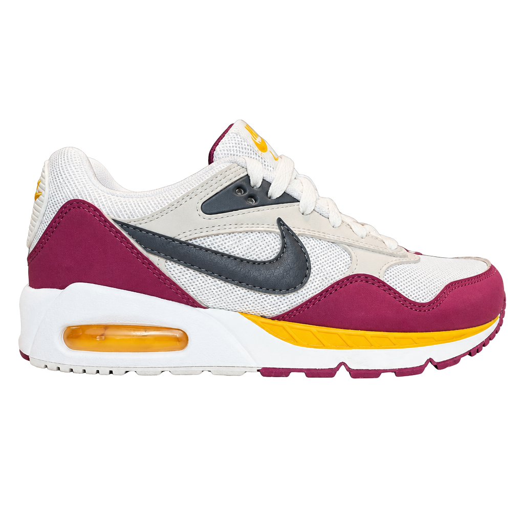 Nike Air Max Excee Size 8 women/ 6.5 men White Burgundy Yellow 1
