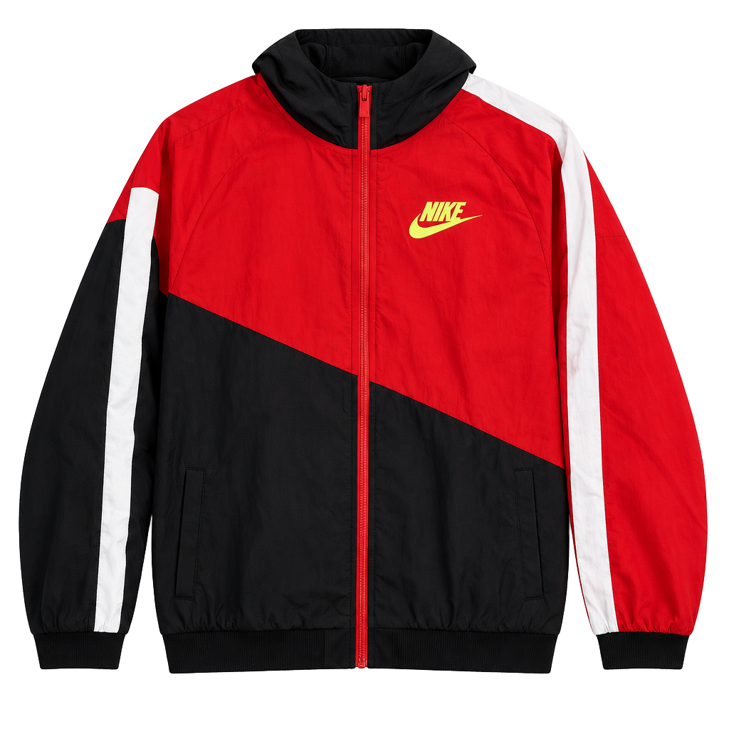 Youth Nike Core Amplify Windrunner Jacket Red Black White 1