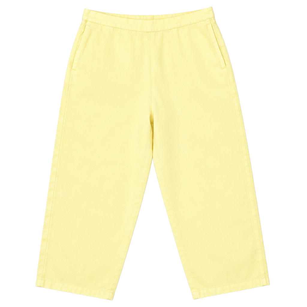 Giorgiana by Naji 100% Linen Capri Pants Size L Yellow 1