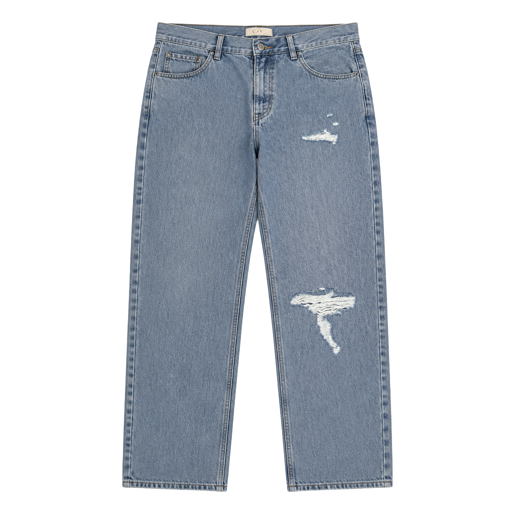 Chelsea & Violet Jeans Size 27 NWT Distressed Crossover Waist Light Wash Denim 1