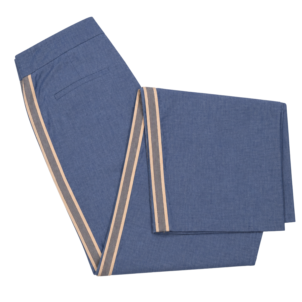 La Ligne Trousers Size 6 Blue Cotton 1