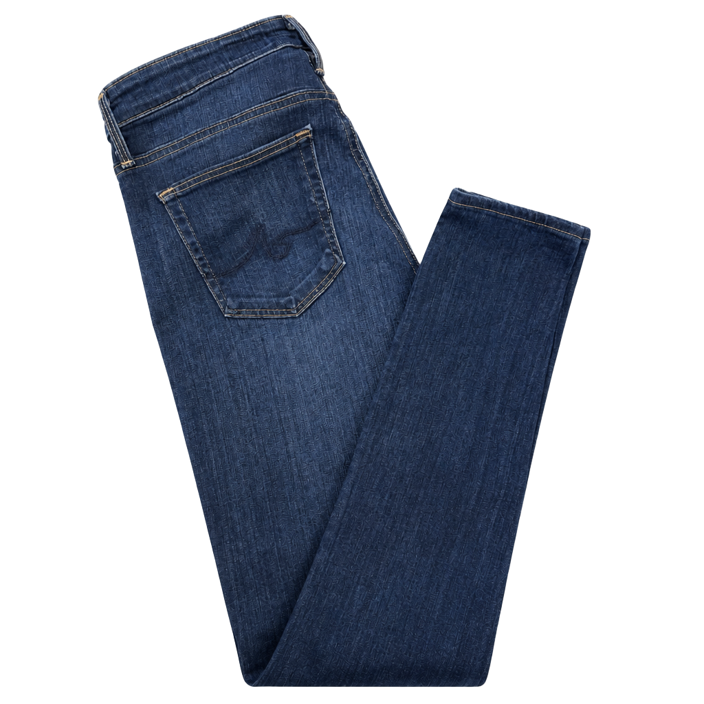 AG Jeans The Farrah Skinny Size 28R High-Rise Jeans Blue Denim 1