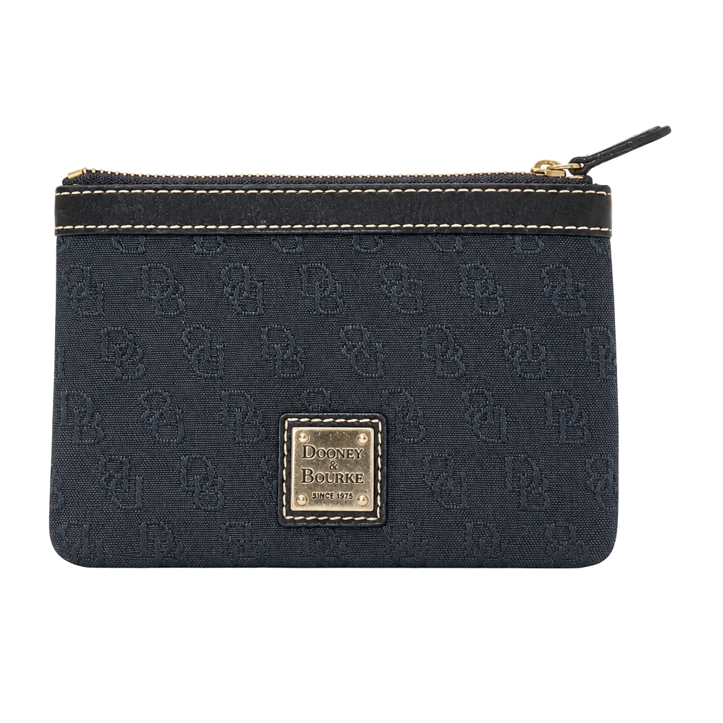 Dooney & Bourke Black Monogram Wristlet Wallet 1