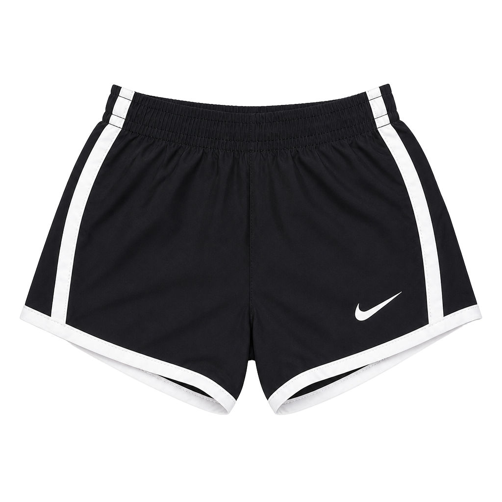 Nike Dri-FIT Tempo Running Shorts Black White 1