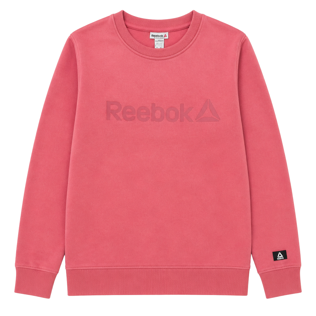 Reebok Women's Crewneck Pullover Sweatshirt in Dusty Red 1