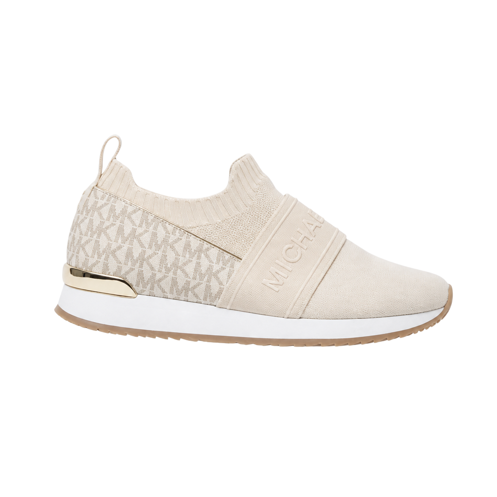 Michael Kors Bodie Slip-On Mesh Sneakers in Pale Gold/Beige 1