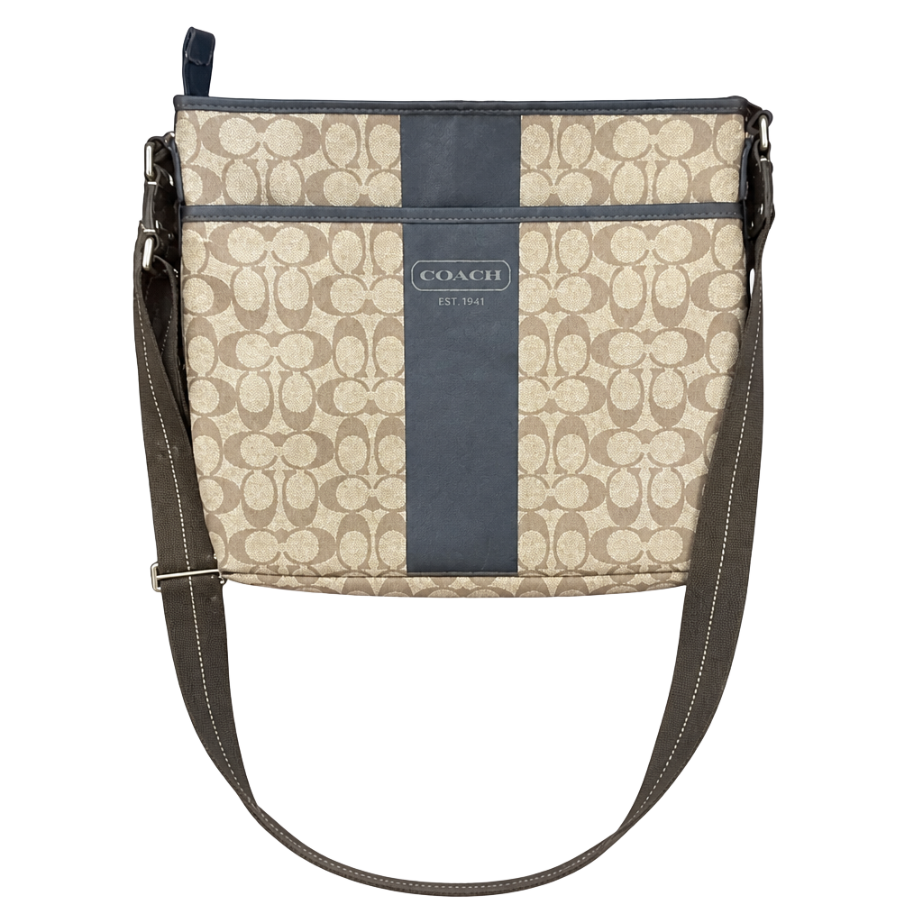 Coach Heritage Signature Small Zip Top Crossbody Bag F71131 1