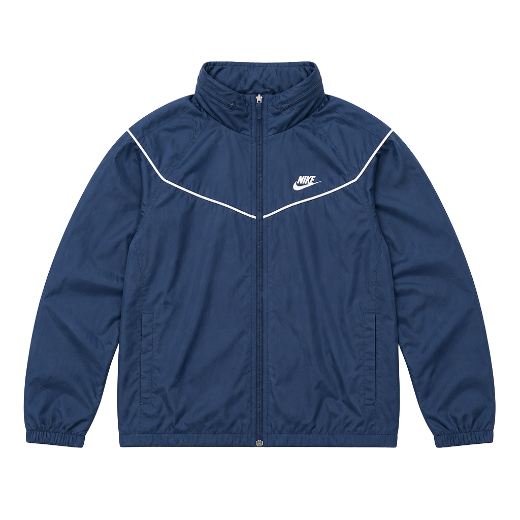 Nike Vintage Windrunner Full-Zip Track Jacket Navy Blue 1
