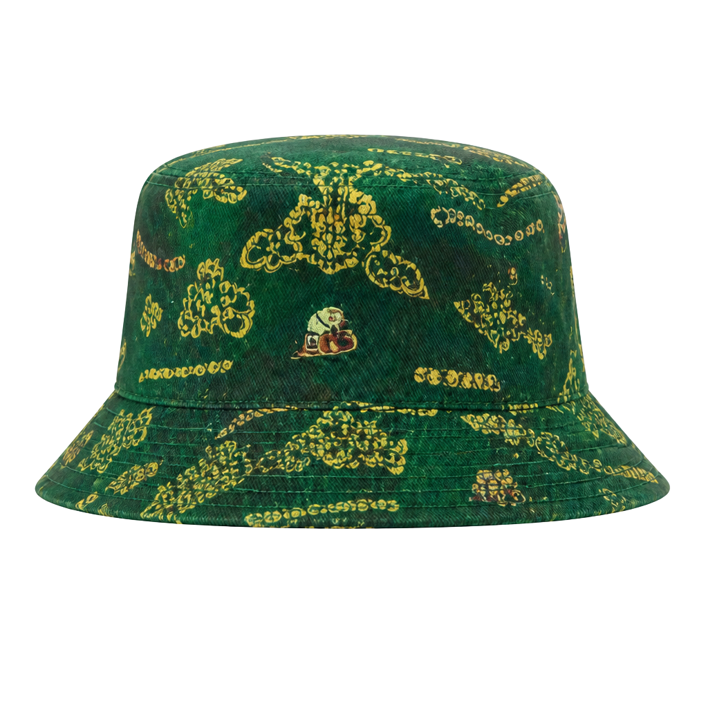 Reyn Spooner Oregon Ducks Bucket Hat Size S/M Green Floral Print NWT 1