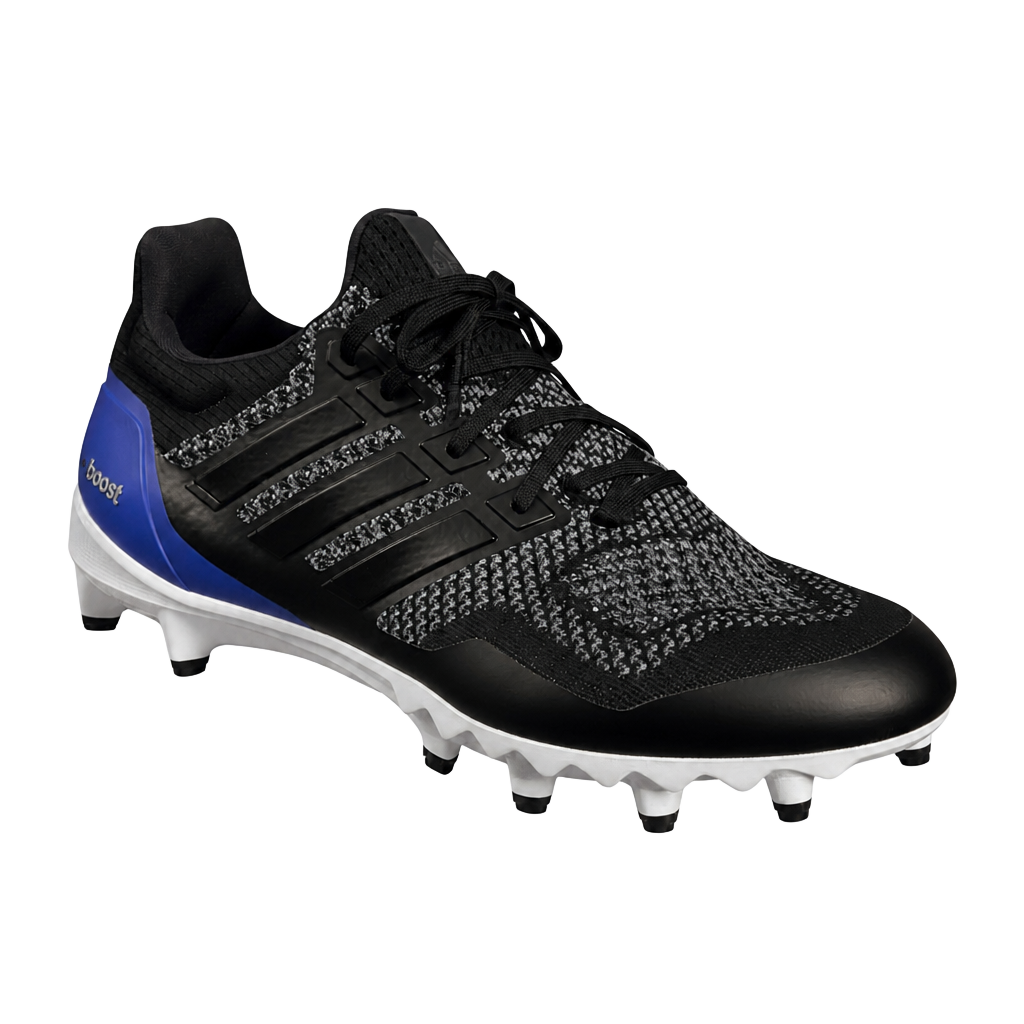 Adidas Ultraboost Football Cleats Size 10.5 Black Blue Woven 1