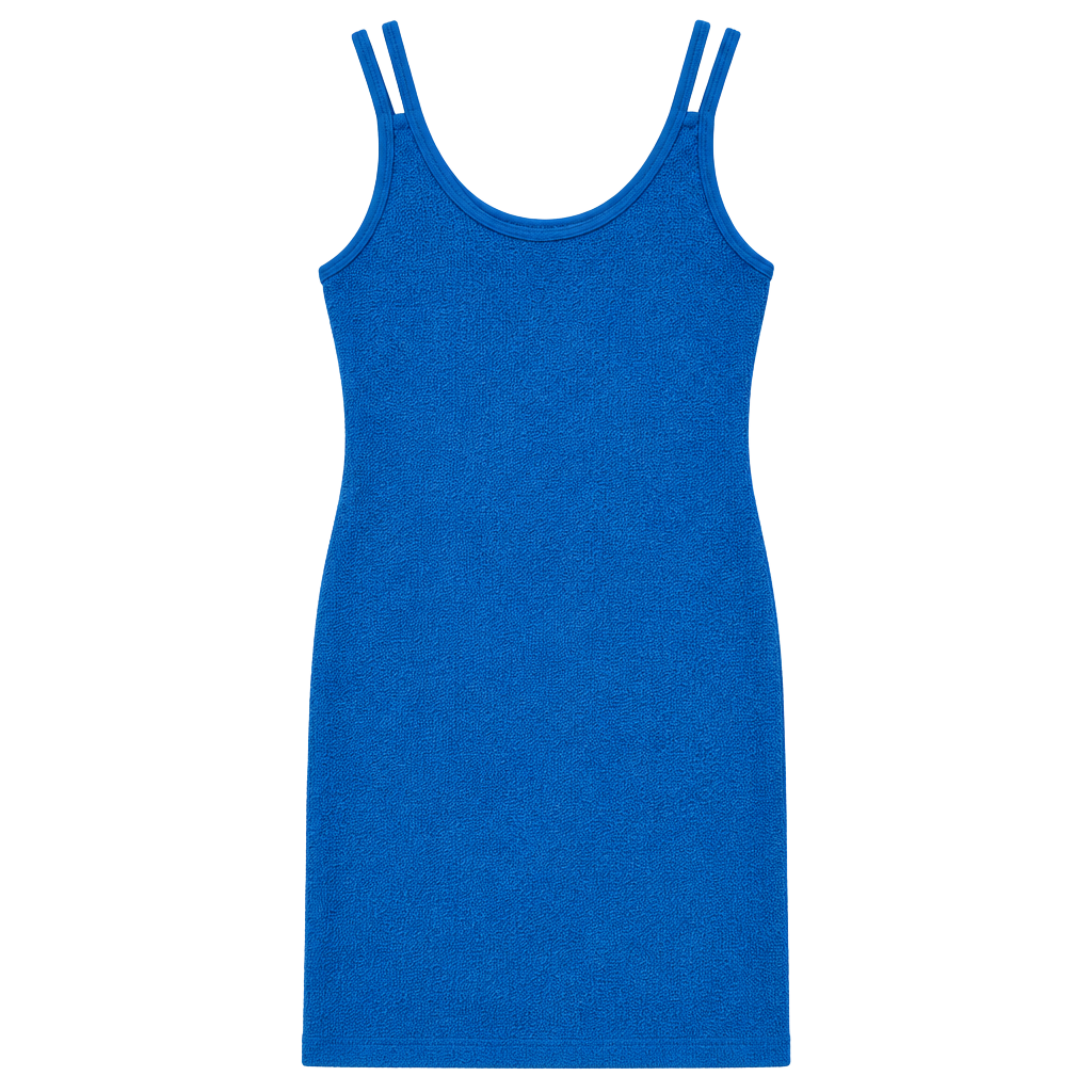 H&M Textured Jersey Midi Dress Size M Blue 1