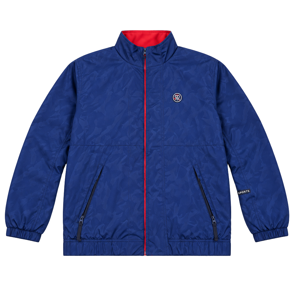 Nike Niketown Clima-Fit Windbreaker Size S Blue Red Jacket OF 1