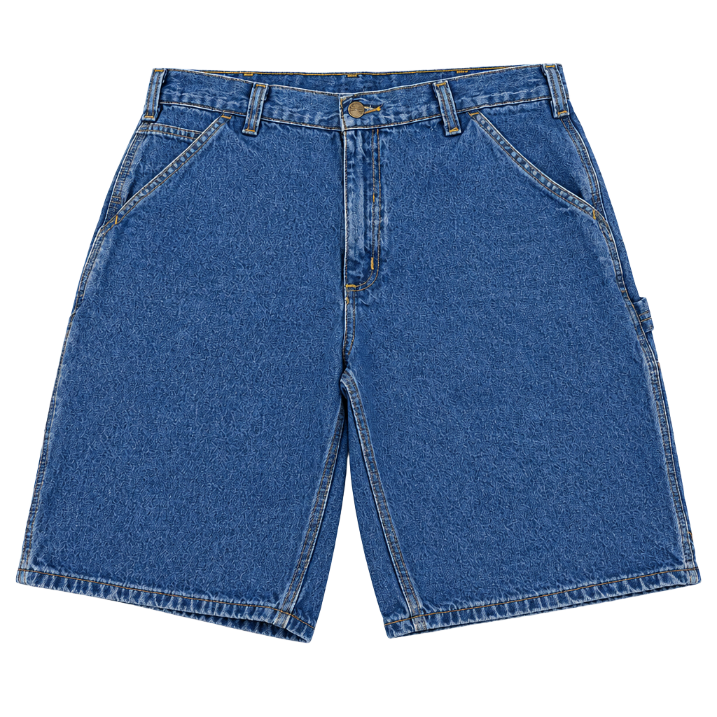 Carhartt Denim Utility Shorts Blue Cotton Workwear Size 32” waist (OF) *light stain 1