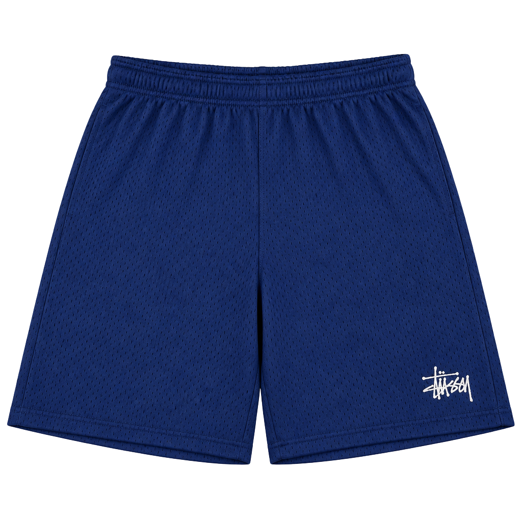 Stussy Mesh Basketball Shorts Blue Like New Size S / 29” waist (OF) 1