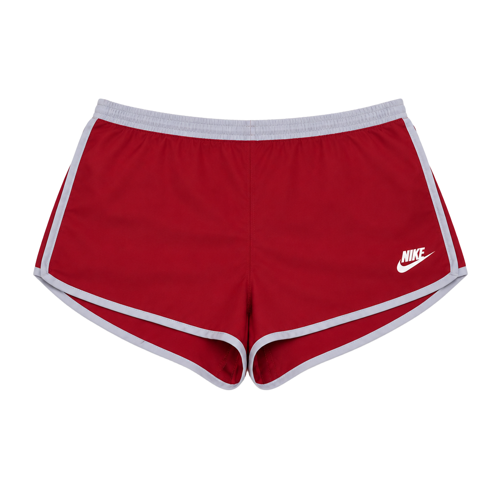 Nike Vintage Sprinter Shorts Size Large Red White 80s Nylon Running of 1