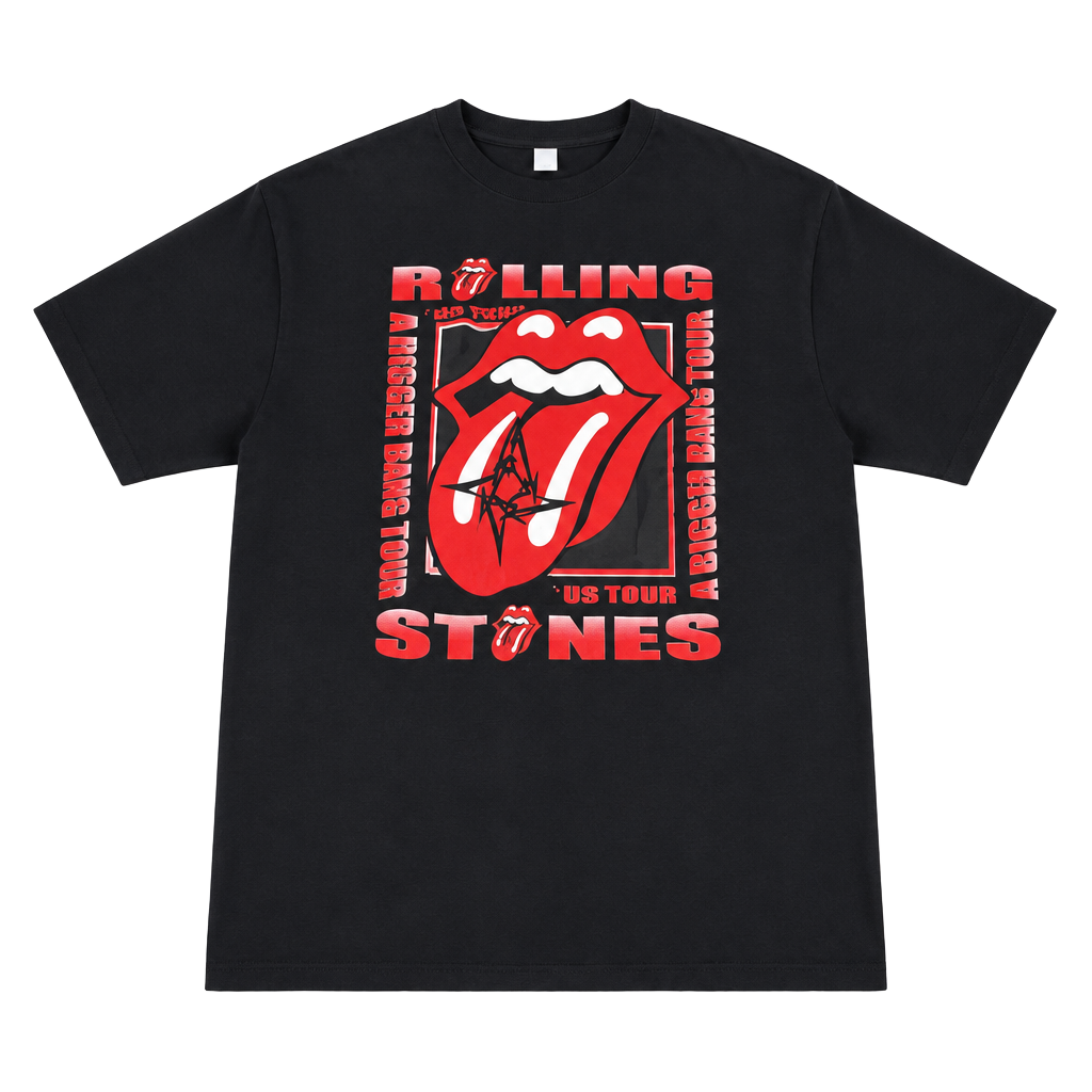 The Rolling Stones 2005 Tour T-Shirt Size XL Black A Bigger Bang 1