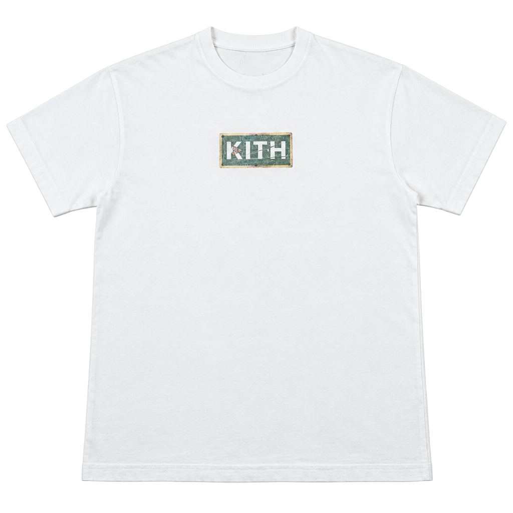 Kith Bilt Pocket Tee White Graphic T-Shirt Size S (OF) 1