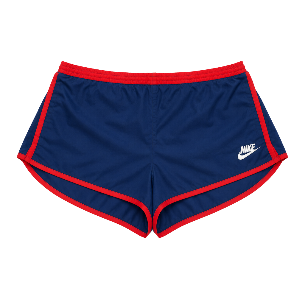 Nike Vintage Sprinter Running Shorts Size Large Blue Red Nylon USA OF 1