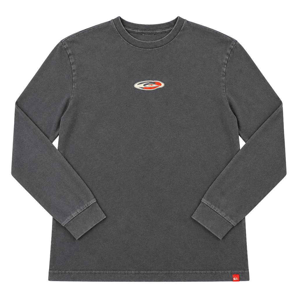 Quiksilver Griffin Colapinto Long Sleeve Shirt Black Size L (OF) 1