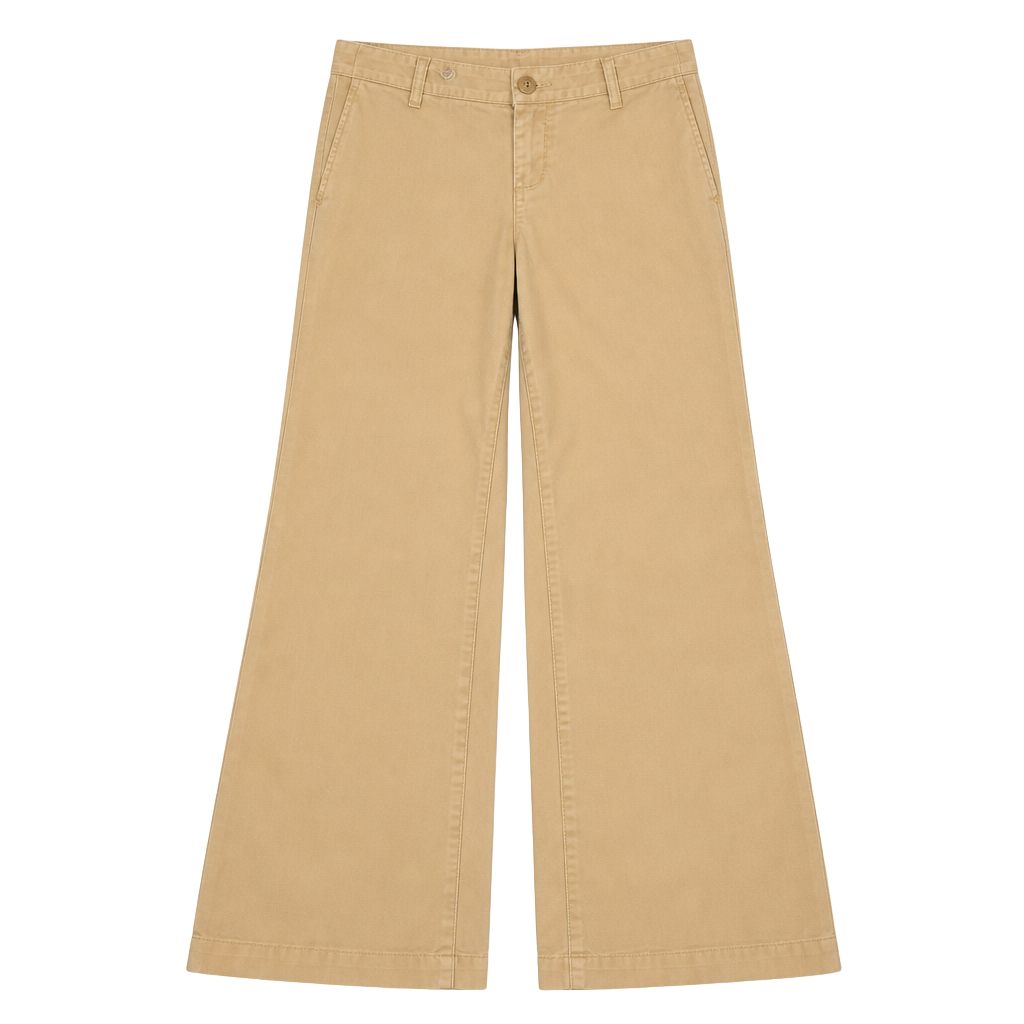 The Children's Place Girls Khaki Tan Wide Leg Pants 1