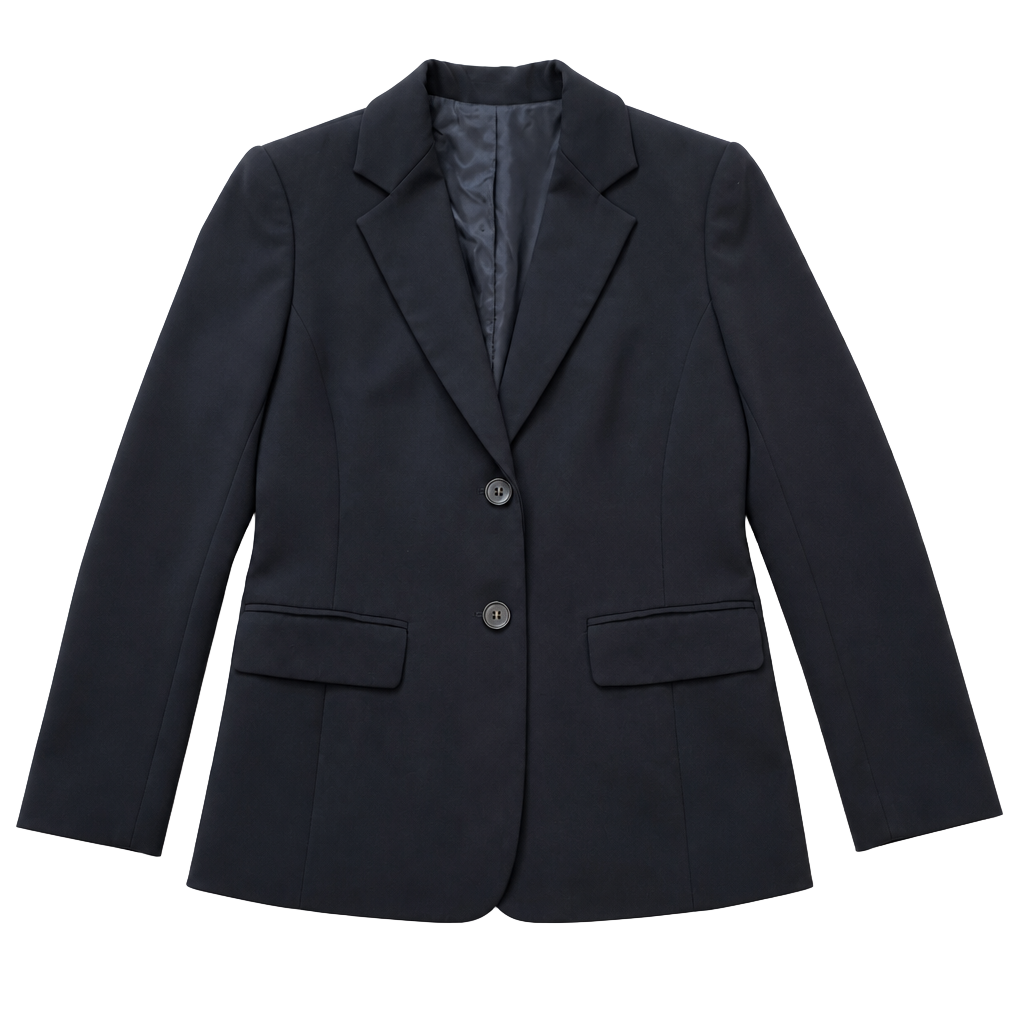 Emma James Women’s Petite Two Button Blazer Size 8 Black 1