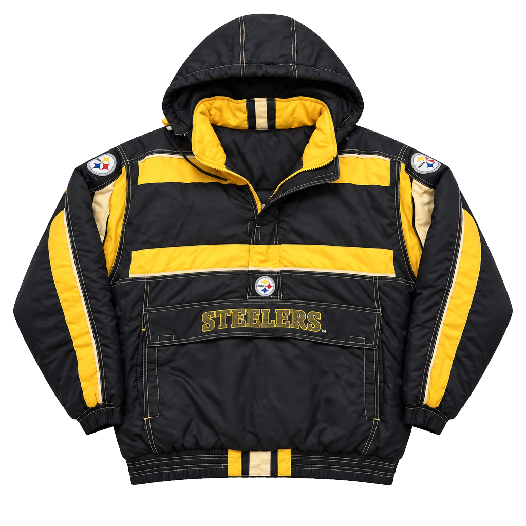 Starter Pittsburgh Steelers Jacket Size XL Vintage Anorak Puffer 1