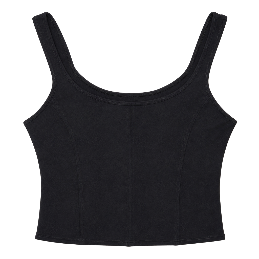 A New Day Black Sleeveless Square Neck Tank Top 1