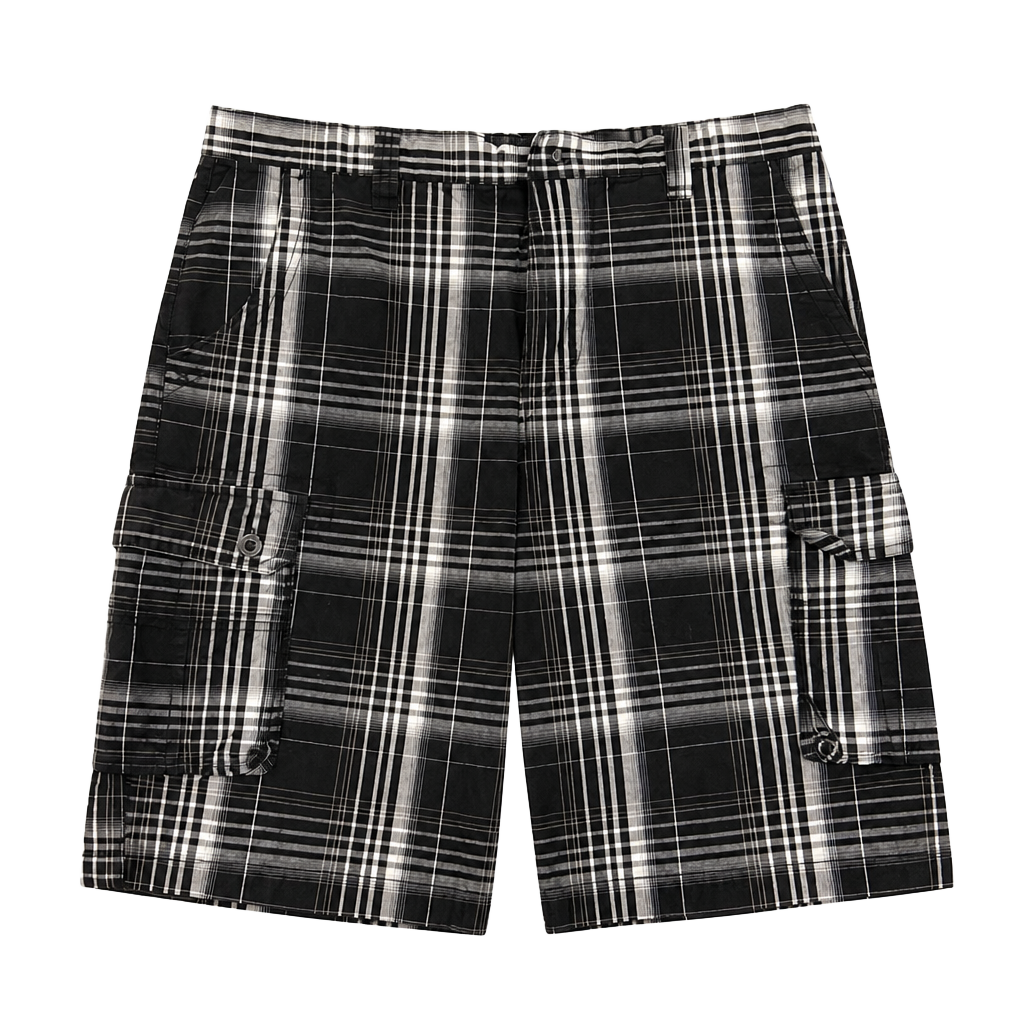 Polo Club Men's Plaid Cargo Shorts Size 34 1