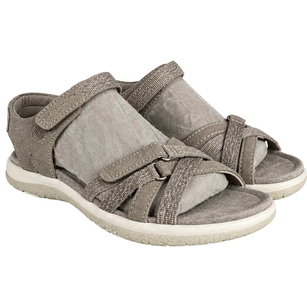 Earth Origins Sofia Sandals Size 8 Granite Suede 1