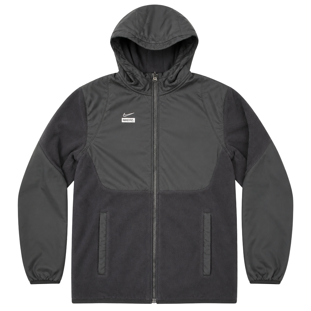 Nike F.C. Full Zip Fleece Hoodie Jacket Black Size Small 1