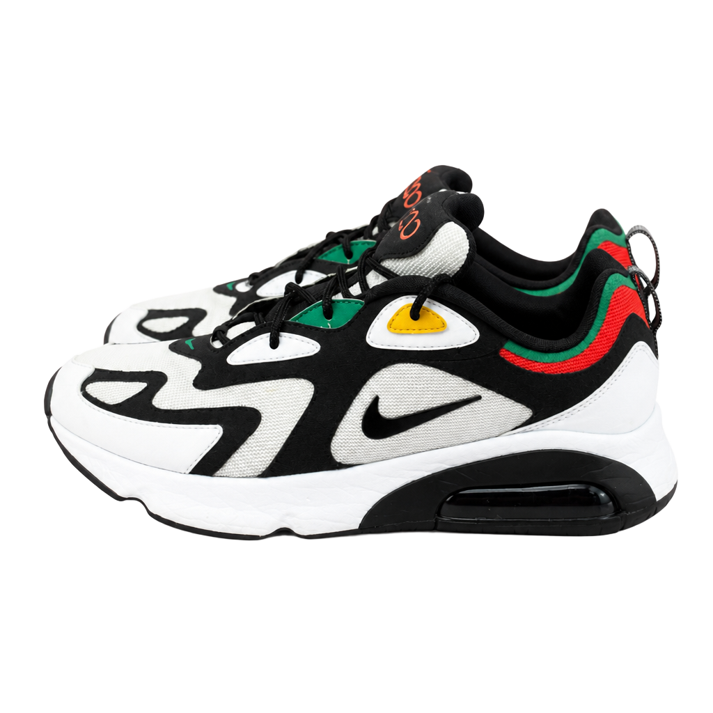 Nike Air Max 200 Rasta White/Black-Bright Crimson (AQ2568-101) 1