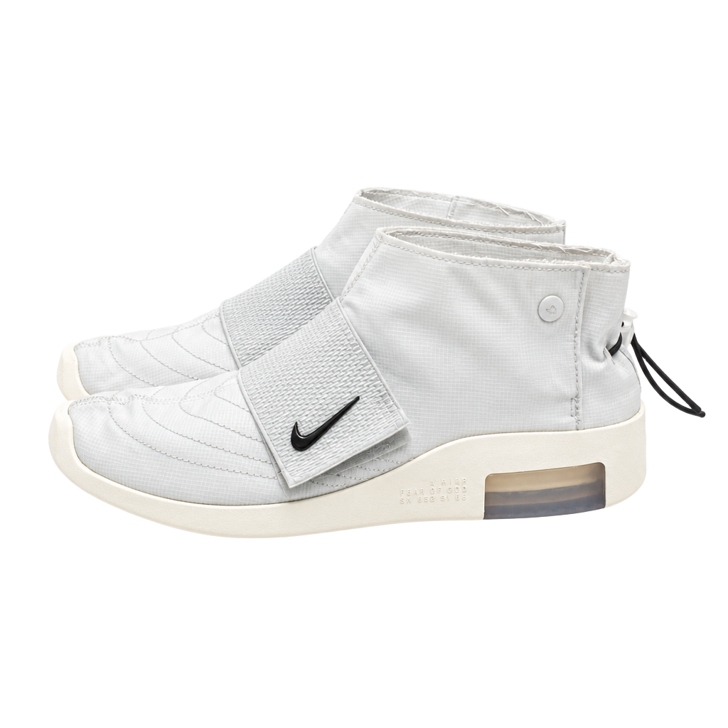 NIKE AIR FEAR OF GOD MOCCASIN PURE PLATINUM/BLACK SAIL - US MEN 8 WOMEN 9.5 193147867763 1