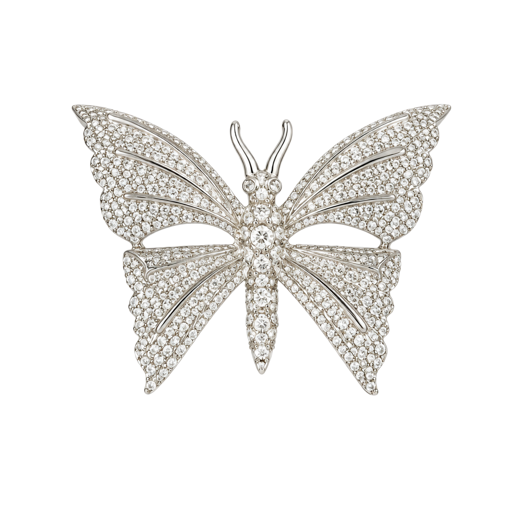 Vintage Gerry's Silver Tone Butterfly Brooch 1