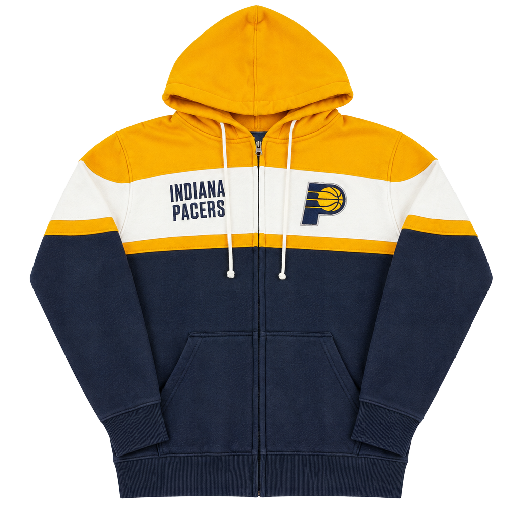 Fanatics Indiana Pacers Full Zip Hoodie Size M Colorblock 1